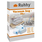 Set Vakuumskih Vrećica, 10 Komada, 4 Veličine, Prozirno/Plavo