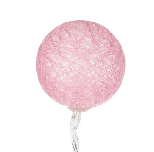 Dječji Šator Kućica s Lampicama 126 x 130 x 90 cm Rozo-Bijeli