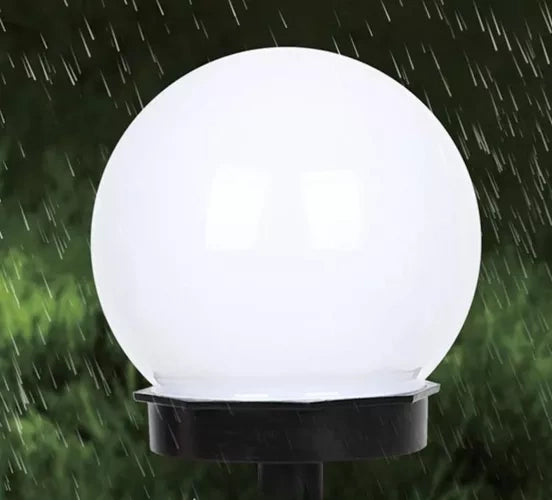 Solarna Vrtna Lampa Kugla Set 6 Komada 35 x 9 cm Hladno Bijela IP44