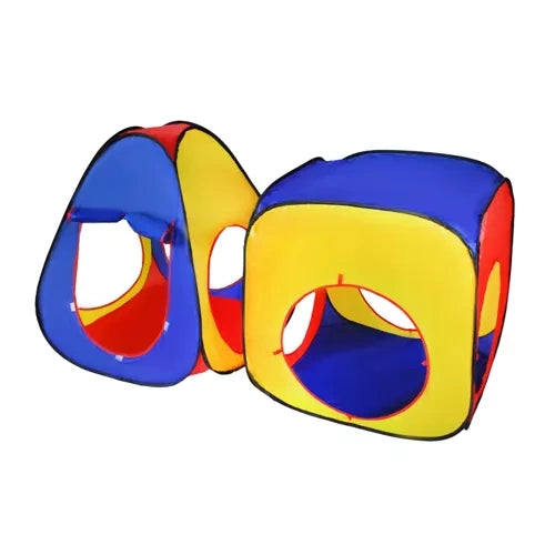 Dječji Šator 3u1 s Tunelom i Kućicom, 288 x 94 x 70 cm, Višebojni