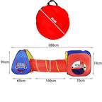 Dječji Šator 3u1 s Tunelom i Kućicom, 288 x 94 x 70 cm, Višebojni