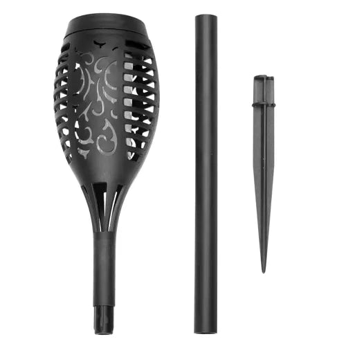 Set Solarnog Vrtne Baklje s Efektom Plamena, 4 Komada, 7 x 51 cm, Toplo Bijela