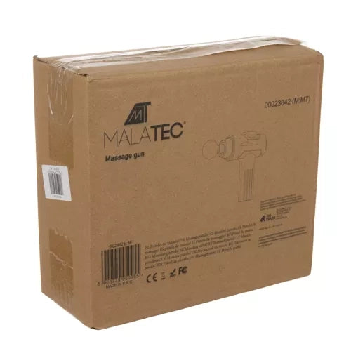 Masažna Pištolj s 8 Masažnih Glava, 6 Razina, Crna, 23 x 6 x 19 cm