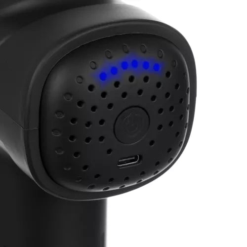 Masažna Pištolj s 8 Masažnih Glava, 6 Razina, Crna, 23 x 6 x 19 cm