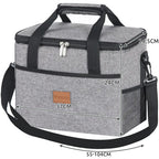 Termo Torba 20L Siva s Dva Umetka za Hlađenje 37 x 24 x 24.5 cm