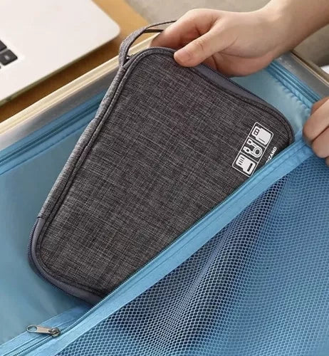 Vodootporni Organizator za Kablove i Punjače 24 x 17 x 2.5 cm Sivi