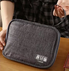 Vodootporni Organizator za Kablove i Punjače 24 x 17 x 2.5 cm Sivi