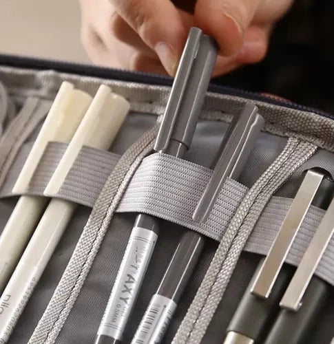 Vodootporni Organizator za Kablove i Punjače 24 x 17 x 2.5 cm Sivi