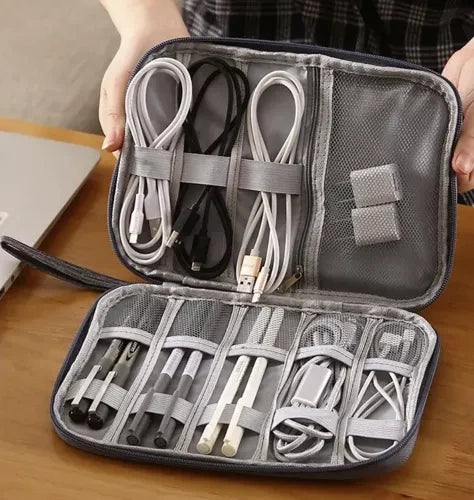 Vodootporni Organizator za Kablove i Punjače 24 x 17 x 2.5 cm Sivi
