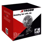 Rotacijski Ventilator za Auto s Klipsom 26 x 15 x 18 cm Crni