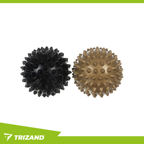 Akupresurna Prostirka s Jastukom i 2 Masažne Loptice 115x40 cm Crno-Zlatna