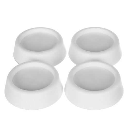 Set Protukliznih i Protuvibracijskih Podloga za Uređaje, 4 Kom, Bijele, TPR, 6.5 cm