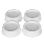 Set Protukliznih i Protuvibracijskih Podloga za Uređaje, 4 Kom, Bijele, TPR, 6.5 cm