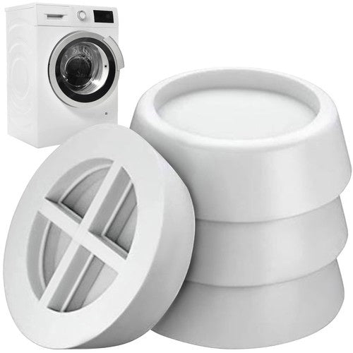 Set Protukliznih i Protuvibracijskih Podloga za Uređaje, 4 Kom, Bijele, TPR, 6.5 cm