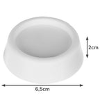 Set Protukliznih i Protuvibracijskih Podloga za Uređaje, 4 Kom, Bijele, TPR, 6.5 cm