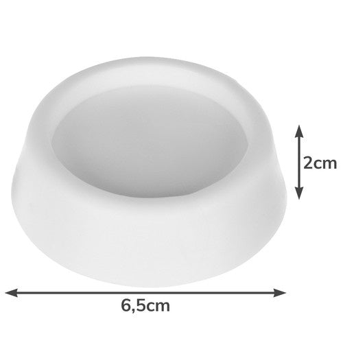 Set Protukliznih i Protuvibracijskih Podloga za Uređaje, 4 Kom, Bijele, TPR, 6.5 cm