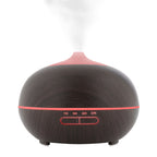 Aroma Difuzor i Ovlaživač Zraka 400ml s LED Svjetlom i Daljinskim, Smeđi