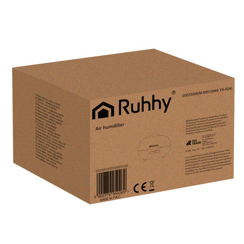 Aroma Difuzor i Ovlaživač Zraka 400ml s LED Svjetlom i Daljinskim, Smeđi