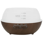 Aroma Difuzor i Ovlaživač Zraka 400ml s LED Svjetlom i Daljinskim, Smeđi