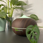 Aroma Difuzor i Ovlaživač Zraka 400ml s LED Svjetlom i Daljinskim, Smeđi