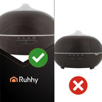 Aroma Difuzor i Ovlaživač Zraka 400ml s LED Svjetlom i Daljinskim, Smeđi