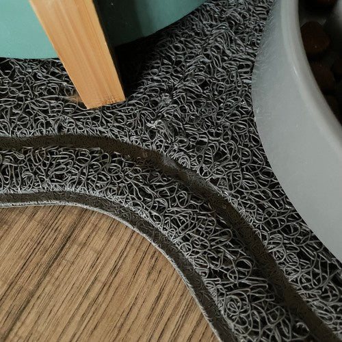 Protuklizna Vodootporna Podloga za Dvije Posude za Pse i Mačke 45 x 26 cm Siva