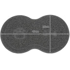 Protuklizna Vodootporna Podloga za Dvije Posude za Pse i Mačke 45 x 26 cm Siva