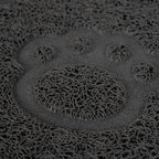 Protuklizna Vodootporna Podloga za Dvije Posude za Pse i Mačke 45 x 26 cm Siva