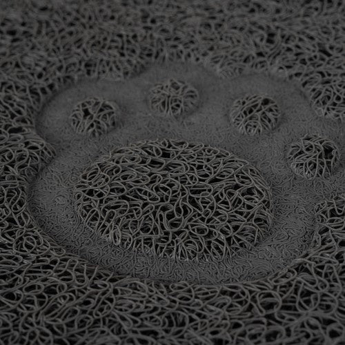 Protuklizna Vodootporna Podloga za Dvije Posude za Pse i Mačke 45 x 26 cm Siva