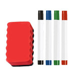 Magnetna Suha Ploča 60x40 cm Bijela s Markerima, Magnetima i Spužvom