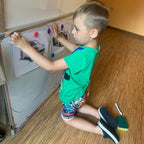 Magnetna Suha Ploča 60x90 cm Bijela s Markerima, Magnetima i Spužvom