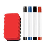 Magnetna Suha Ploča 60x90 cm Bijela s Markerima, Magnetima i Spužvom