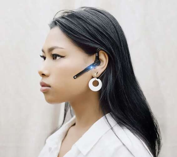 Bežične Bluetooth Slušalice s Powerbank Kutijom, Crne, 9 x 4.5 x 1.5 cm