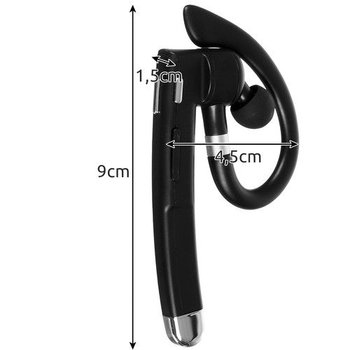 Bežične Bluetooth Slušalice s Powerbank Kutijom, Crne, 9 x 4.5 x 1.5 cm