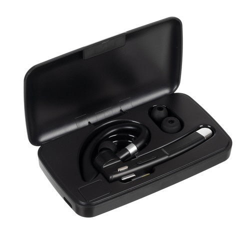 Bežične Bluetooth Slušalice s Powerbank Kutijom, Crne, 9 x 4.5 x 1.5 cm