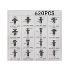 Set Auto Klipova s Izvlakačem, 620 Komada u Kutiji, 16.5 x 16.5 x 12.5 cm