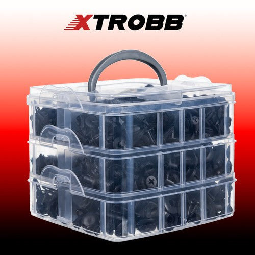 Set Auto Klipova s Izvlakačem, 620 Komada u Kutiji, 16.5 x 16.5 x 12.5 cm