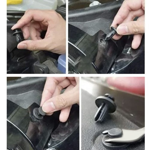 Set Automobilskih Kopči (zakovice) + Alat Za Demontažu