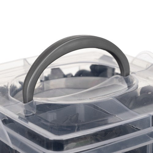 Set Auto Klipova s Izvlakačem, 620 Komada u Kutiji, 16.5 x 16.5 x 12.5 cm