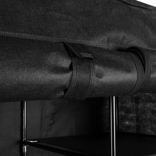 Sklopivi Tekstilni Ormar 170x170 cm Crni