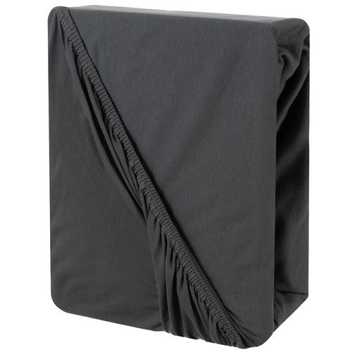 Pamučna Jersey Plahta s Gumom 180x200x20 cm Siva