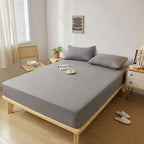 Pamučna Jersey Plahta s Gumom 180x200x20 cm Siva