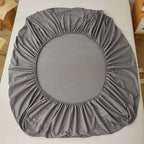 Pamučna Jersey Plahta s Gumom 180x200x20 cm Siva
