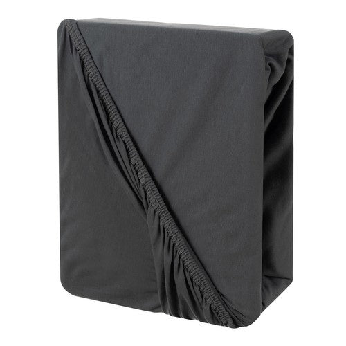 Pamučna Jersey Plahta s Gumom 180x200x20 cm Siva