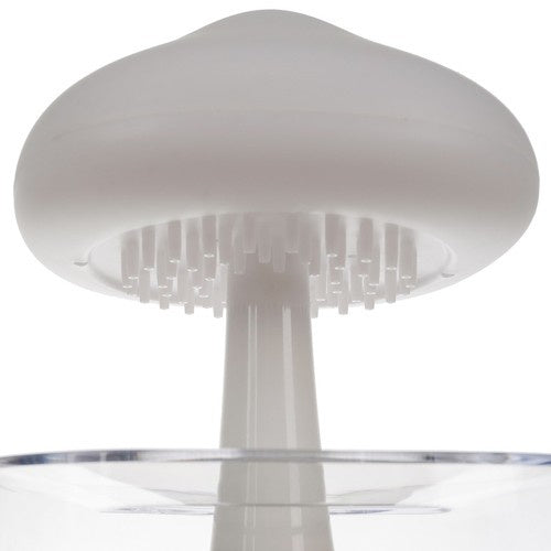 Ovlaživač Zraka s LED Noćnim Svjetlom i Efektom Kiše 26 x 16 x 16 cm Bijeli