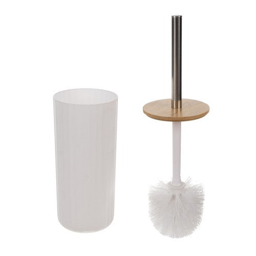 Set Kupaonskih Pribora od 6 Dijelova, Bijelo/Smeđe, 26 x 19.5 x 19.5 cm