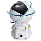 LED Projektor Zvijezda Astronaut Bijeli 12 x 18 x 6.5 cm s Daljinskim