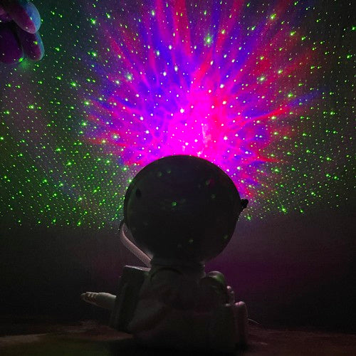 LED Projektor Zvijezda Astronaut Bijeli 12 x 18 x 6.5 cm s Daljinskim