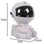 LED Projektor Zvijezda Astronaut Bijeli 12 x 18 x 6.5 cm s Daljinskim