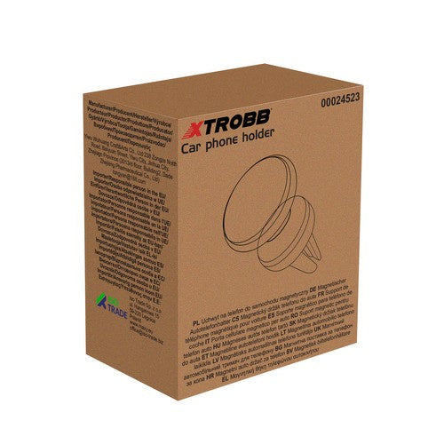 Magnetni Držač za Mobitel za Automobil, Crni, 4.5 x 3.4 x 3.4 cm